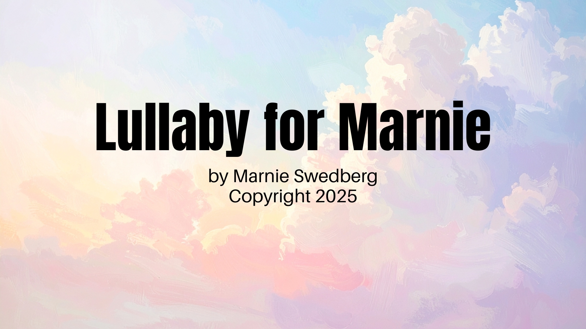 Lullaby for Marnie Cover Image