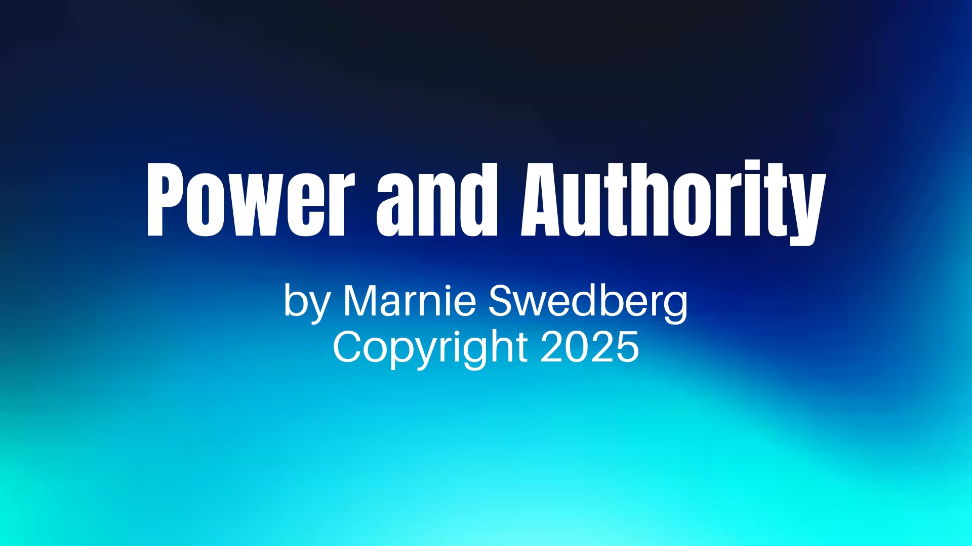 Power and Authority Cover Image