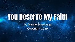 You Deserve My Faith Cover Image